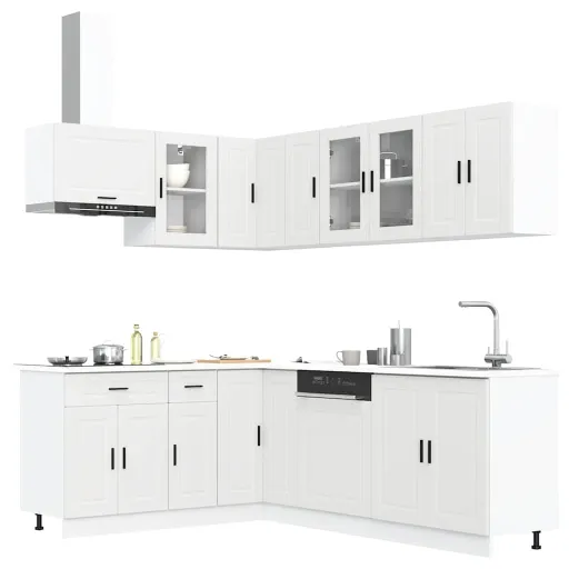 Mueble de Cocina Porto Blanco 11 Piezas Madera Contrachapada
