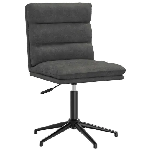 Silla de Comedor de Cuero Sintético Negra