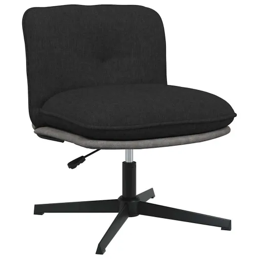 Silla de Oficina Giratoria de Tela Negra