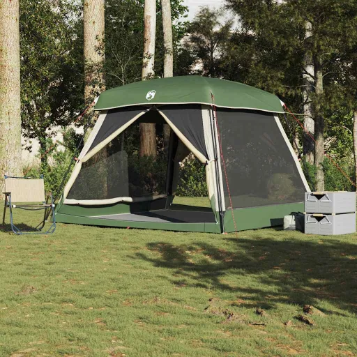 Tienda de Campaña Familiar Para 6 Personas Impermeable Verde