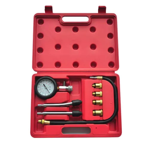 Kit de Comprobación de Compresión de Motor Gasolina 9 Piezas