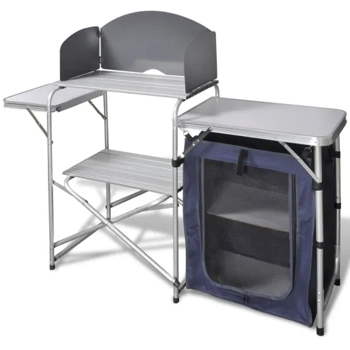 Armario de Cocina de Camping Plegable Estructura de Aluminio