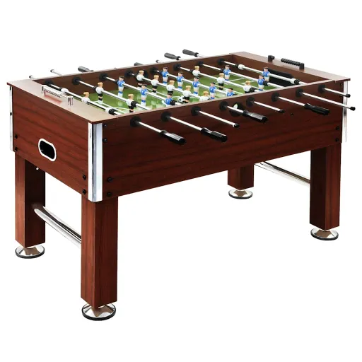 Futbolín de Acero 60 kg Marrón 140x74,5x87,5 cm