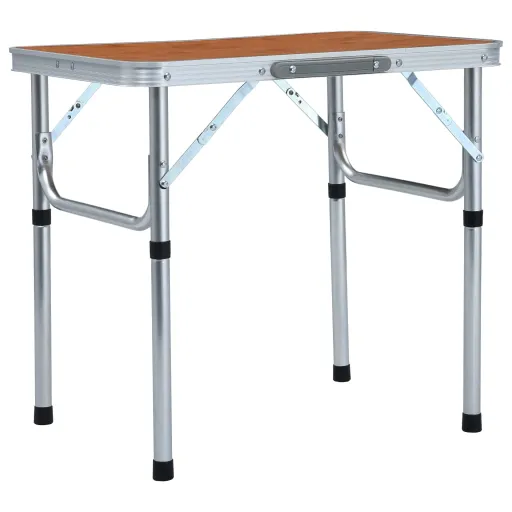 Mesa de Camping Plegable Aluminio 60x45 cm