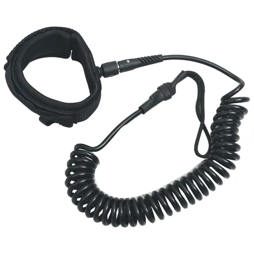 Correa Para Tobillo de Muelle Para SUP Negro 10 Pulgadas