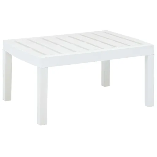 Mesa de Jardín de Plástico Blanco 78x55x38 cm