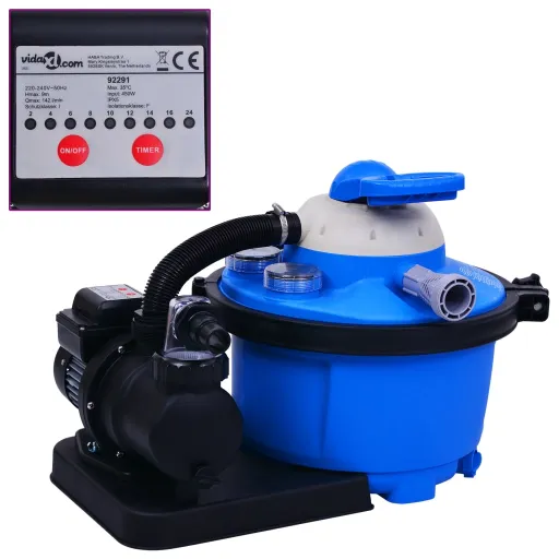 Bomba Filtro de Arena Con Temporizador 450 W 25 L