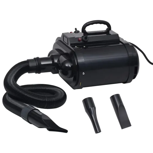 Secador de Mascotas Doble Motor Negro