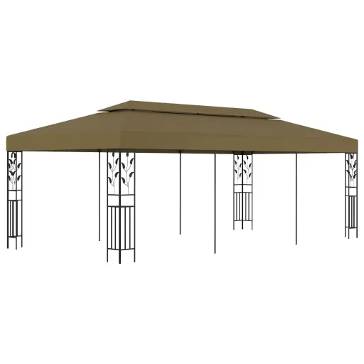 Cenador Gris Taupe 6x3 m 180 g/m²