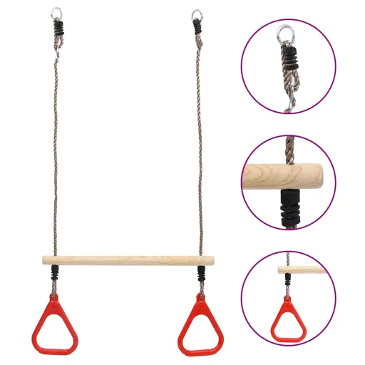 Columpio Trapecio Con Anillas
