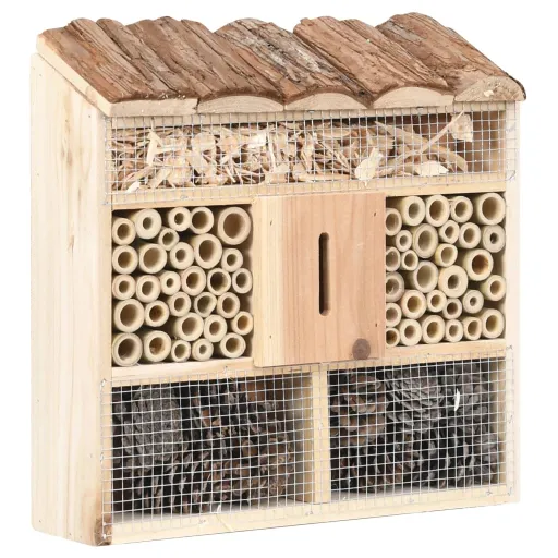 Hotel de Insectos Madera de Abeto 30x10x30 cm
