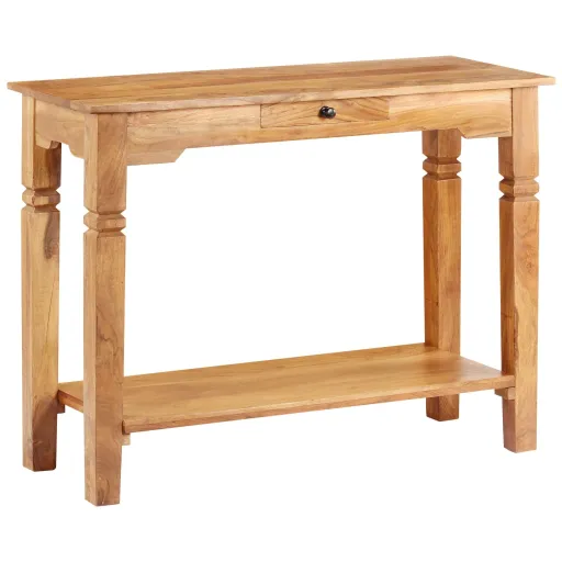 Mesa Consola de Madera Maciza de Acacia 100x40x76 cm
