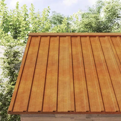 Paneles de Tejado 12 Uds Acero Corten Oxidado 80x44cm