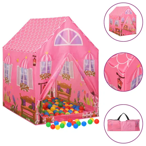 Tienda de Juegos Para Niños Rosa 69x94x104 cm