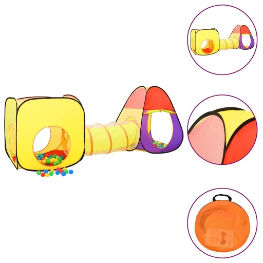 Tienda de Juegos Para Niños Multicolor 255x80x100 cm
