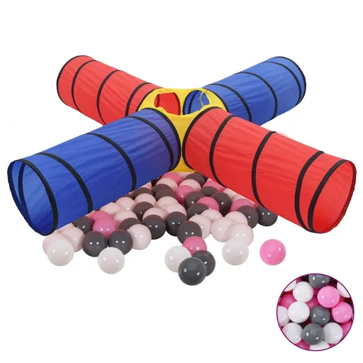 Túnel de Juegos Para Niños Con 250 Bolas Multicolor