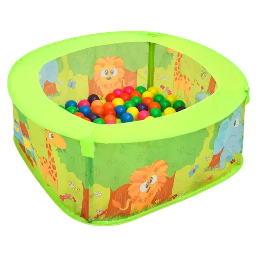 Piscina de Bolas Para Niños Con 300 Bolas 75x75x32 cm