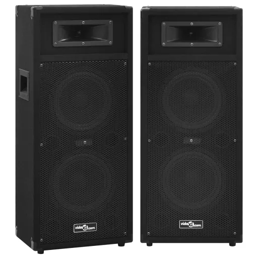 Altavoces Escenario Profesional HiFi Pasivos 2 Uds 1000W Negro