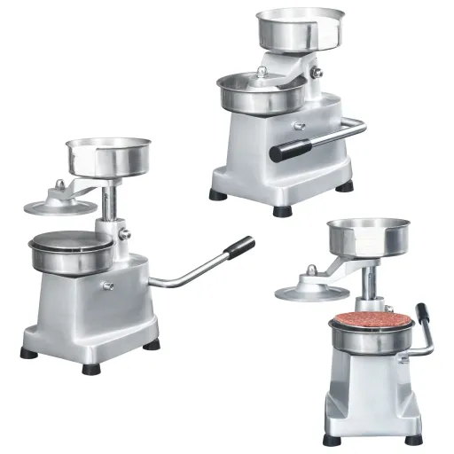 Prensa de Hamburguesas y 500 Papeles Para Separar Aluminio 13cm