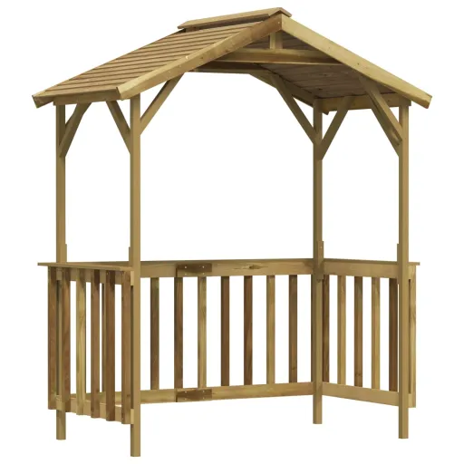 Cobertizo de Barbacoa Madera Pino Impregnada 163,5x93x210 cm
