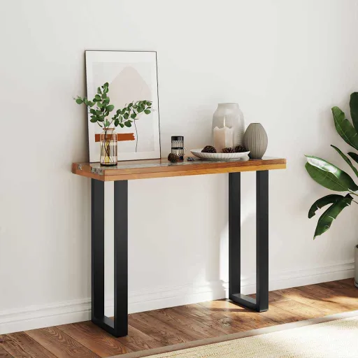 Mesa Consola de Teca 100x35x75 cm