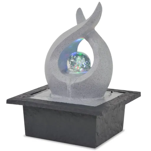 Fuente de Agua de Interior Con Luz LED de Poliresina