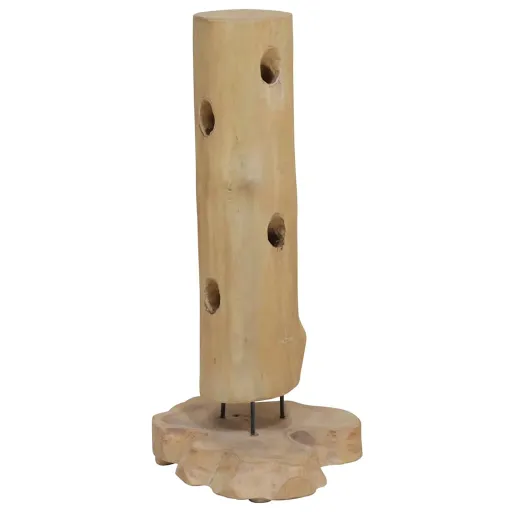 Botellero Para 8 Botellas Madera Maciza de Teca 40x30x80 cm