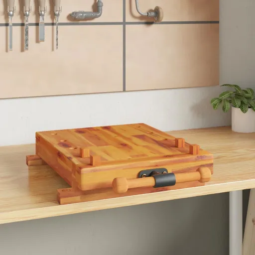 Tablero Banco de Trabajo Con Tornillo Banco Madera 52x44x9,5 cm