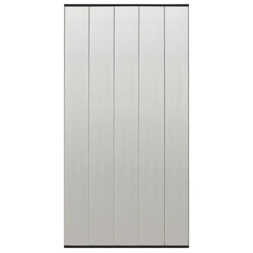 Mosquitera Para Puerta 5 Pzas Cortina de Malla Negro 120x240 cm