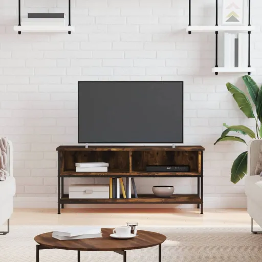 Mueble Para TV Madera Contrachapada Roble Ahumado 100x35x45 cm