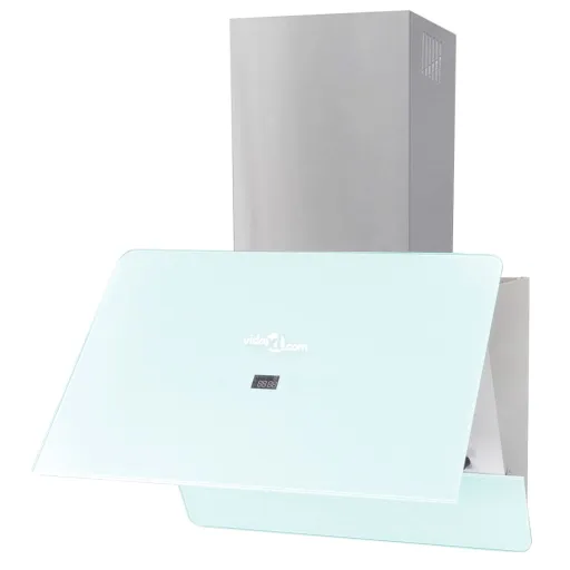 Campana Extractora Cristal Templado Blanco 600 mm