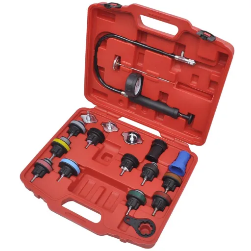 Kit de Prueba de Presión Del Radiador de 18 Piezas