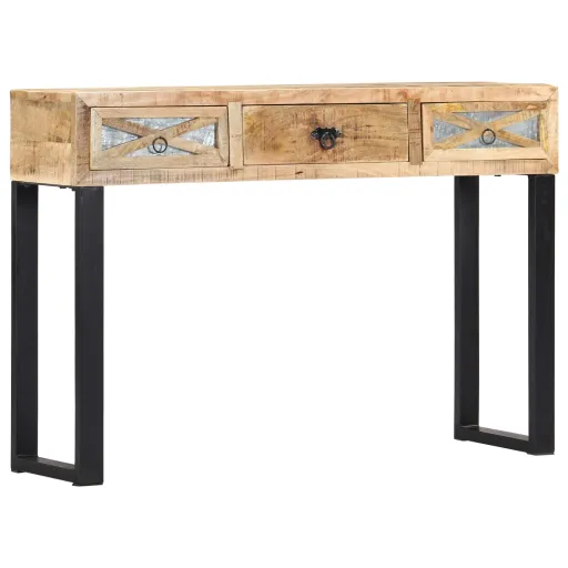 Mesa Consola de Madera Maciza de Mango 110x30x76 cm