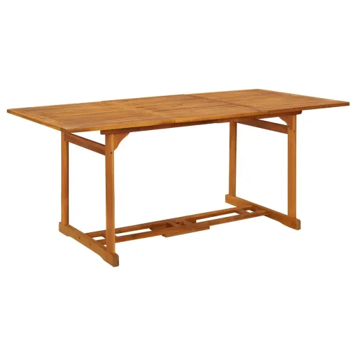 Mesa de Comedor Jardín 180x90x75 cm Madera Maciza de Acacia