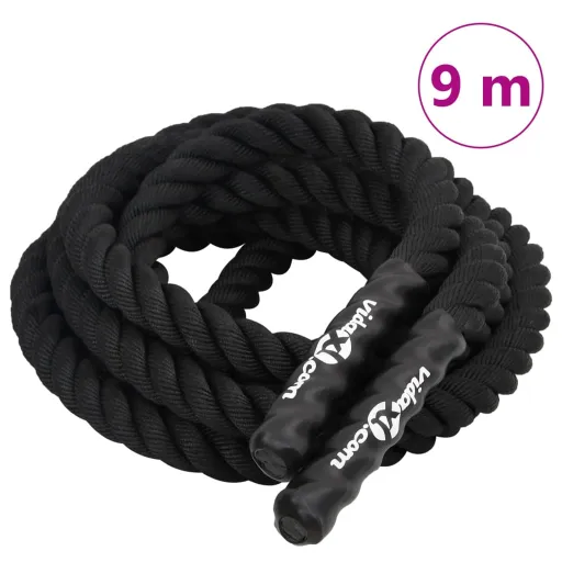 Cuerda de Batalla Negra 9 m 6,8 kg Poliéster