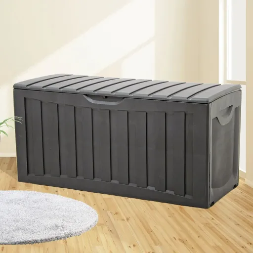 Caja de Almacenaje Polipropileno Negra 118x53x57 cm