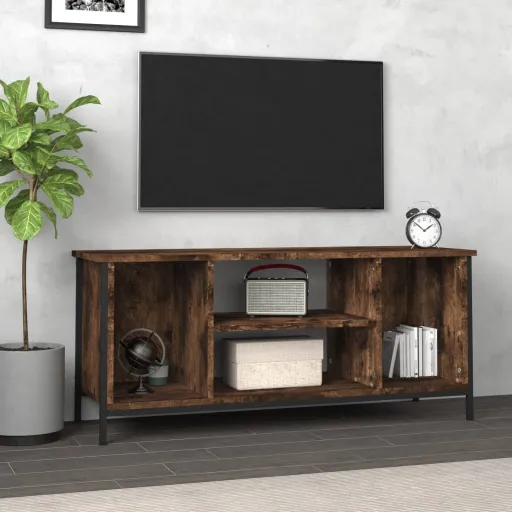 Mueble Para TV Madera Contrachapada Roble Ahumado 102x35x45 cm