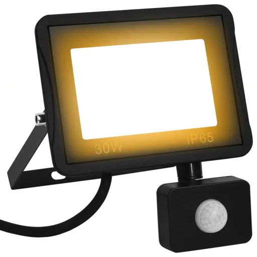 Foco LED Con Sensor 30 W Blanco Cálido