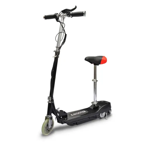 Patinete Eléctrico Con Asiento Negro 120 W