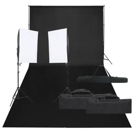 Kit de Estudio Fotográfico Con Set de Luces y Fondo