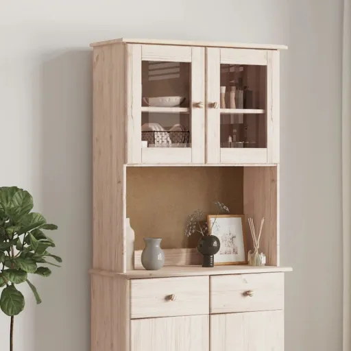 Armario Superior Para Tocador ALTA Madera de Pino 77x30x92 cm