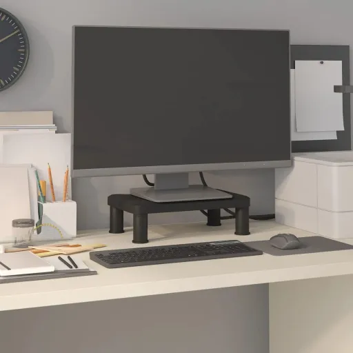 Soporte Para Monitor Negro 38x24x10,5 cm