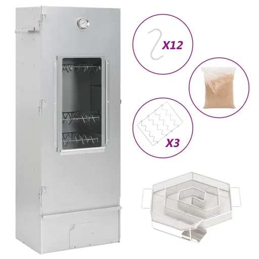 Horno Ahumador de BBQ Con Generador Humo Frío Acero Galvanizado