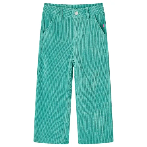 Pantalón Infantil de Pana Verde Menta 104