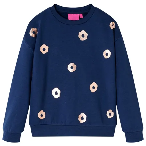 Sudadera Infantil Azul Marino 116