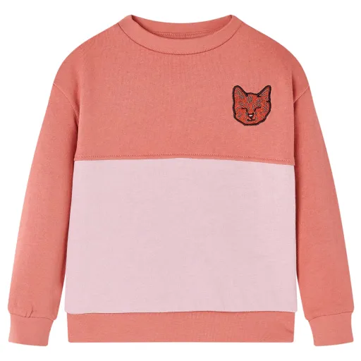 Sudadera Infantil Bloque de Colores Rosa 116
