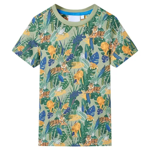 Camiseta de Manga Corta Infantil Multicolor 128