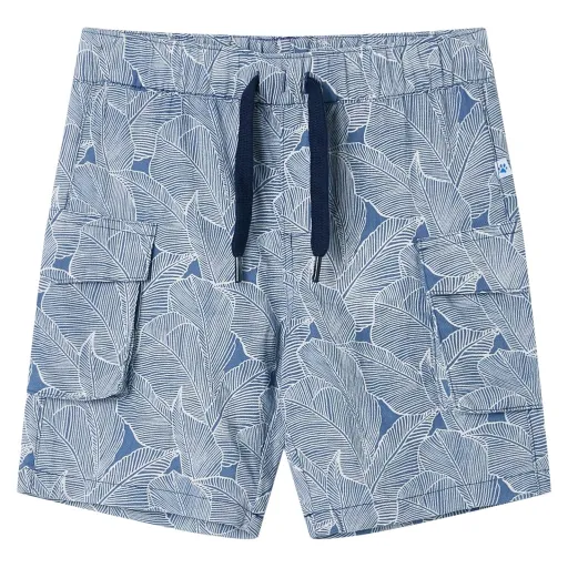 Pantalones Cortos Infantiles Con Cordón Azul Oscuro 116