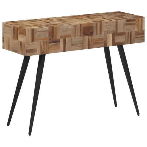 Mesa Consola Teca Reciclada Maciza 110x34x80 cm