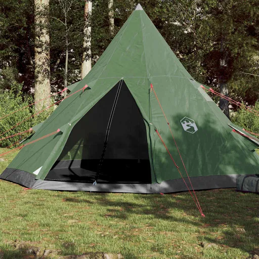Tienda de Campaña Tipi Para 4 Personas Impermeable Verde